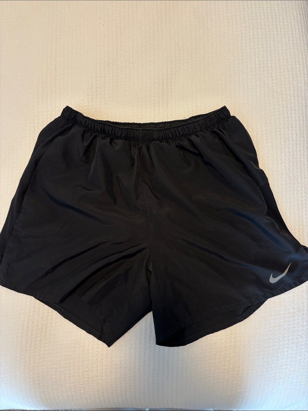 Nike Men’s Black Athletic Shorts with Reflective Swoosh